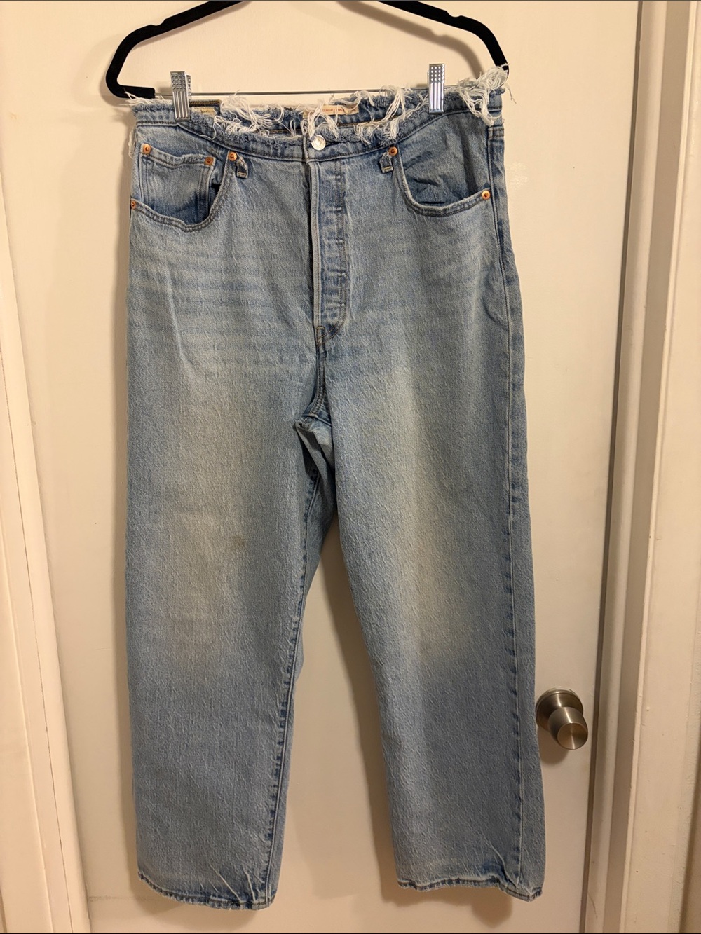 LEVIS RIBCAGE STRAIGHT ANKLE SIZE 32 High-Waist Women's Jeans ALTERED rib cage
